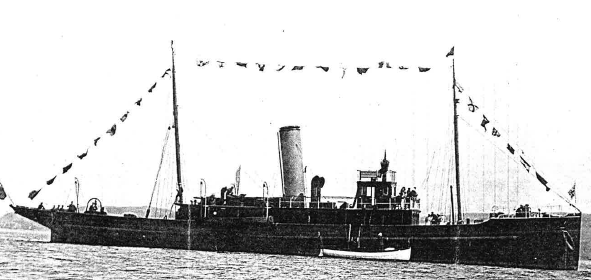 Steamer James Fletcher at sea