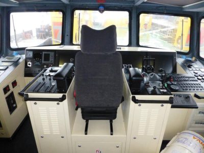 Wheelhouse of the new vessel before alterations